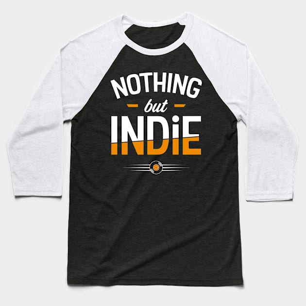 Indie Music Baseball T-Shirt by Teeladen